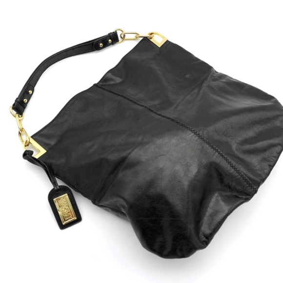 Badgley Mischka Handbags - BADGLEY MISCHKA LEATHER GAIA HOBO BAG